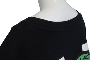 OFF-WHITE オフホワイト 半袖Tシャツ プリント ブラック コットン サイズXL OMAA038S21JER015 美品 中古 4c073317 
