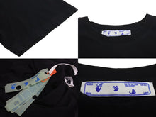 画像をギャラリービューアに読み込む, OFF-WHITE オフホワイト 半袖Tシャツ プリント ブラック コットン サイズXL OMAA038S21JER015 美品 中古 4c073317 