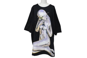 JUUN.JX SORAYAMA ジュンジー X ソラヤマ PRINT TEE プリント T シャツ サイズ 50 ブラック 912240 美品 中古 4c073318 