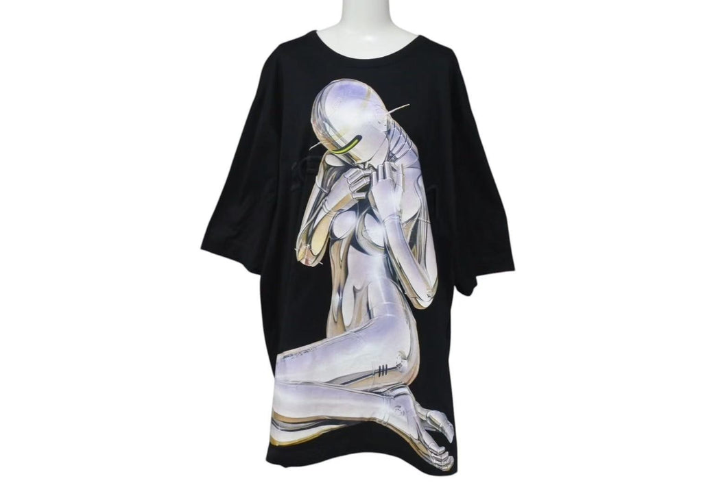 JUUN.JX SORAYAMA ジュンジー X ソラヤマ PRINT TEE プリント T シャツ サイズ 50 ブラック 912240 美品 中古 4c073318 