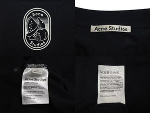 Acne Studios アクネストゥディオズ Berry patch Tee ベリーパッチ Tシャツ サイズ XXl 黒 美品 中古 4c073323 