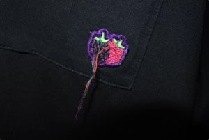 Acne Studios アクネストゥディオズ Berry patch Tee ベリーパッチ Tシャツ サイズ XXl 黒 美品 中古 4c073323 