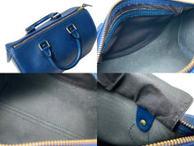Load image into Gallery viewer, LOUIS VUITTON ルイヴィトン スピーディ25 M5923G ハンドバッグ ブルー シルバー金具 エピレザー 美品 中古 4c073335