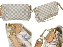 画像をギャラリービューアに読み込む, LOUIS VUITTON ルイヴィトン ショルダーバッグ ダミエアズール フェイボリットMM ダミエキャンバス N41275 美品 中古 4c073351