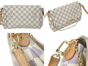 LOUIS VUITTON ルイヴィトン ショルダーバッグ ダミエアズール フェイボリットMM ダミエキャンバス N41275 美品 中古 4c073351