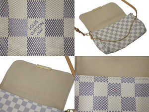 LOUIS VUITTON ルイヴィトン ショルダーバッグ ダミエアズール フェイボリットMM ダミエキャンバス N41275 美品 中古 4c073351