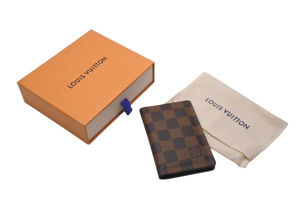 極美品 LOUIS VUITTON ルイヴィトン オーガナイザー ドゥ ポッシュ カードケース N63145 ダミエ キャンバス ブラウン 中古 4c073353