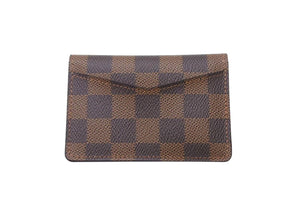極美品 LOUIS VUITTON ルイヴィトン オーガナイザー ドゥ ポッシュ カードケース N63145 ダミエ キャンバス ブラウン 中古 4c073353