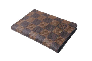 極美品 LOUIS VUITTON ルイヴィトン オーガナイザー ドゥ ポッシュ カードケース N63145 ダミエ キャンバス ブラウン 中古 4c073353