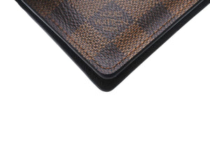 極美品 LOUIS VUITTON ルイヴィトン オーガナイザー ドゥ ポッシュ カードケース N63145 ダミエ キャンバス ブラウン 中古 4c073353