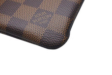 Load image into Gallery viewer, 極美品 LOUIS VUITTON ルイヴィトン ポシェット クレ キー コインケース N62658 ダミエキャンバス ブラウン ゴールド 中古 4c073355