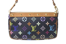 Load image into Gallery viewer, LOUIS VUITTON ルイヴィトン ポシェット アクセソワール アクセサリーポーチ M92648 モノグラムマルチ 村上隆 ブラック 美品 中古 4c073356