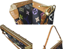Load image into Gallery viewer, LOUIS VUITTON ルイヴィトン ポシェット アクセソワール アクセサリーポーチ M92648 モノグラムマルチ 村上隆 ブラック 美品 中古 4c073356