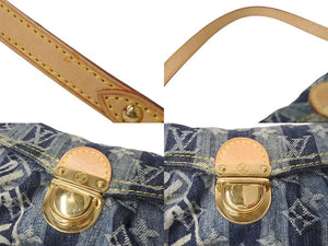 LOUIS VUITTON ルイヴィトン ミニプリーティ レイエ ショルダーバッグ M95333 モノグラムデニム ブルー 美品 中古 4c073374