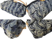 画像をギャラリービューアに読み込む, LOUIS VUITTON ルイヴィトン ミニプリーティ レイエ ショルダーバッグ M95333 モノグラムデニム ブルー 美品 中古 4c073374
