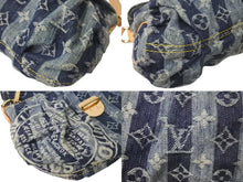 画像をギャラリービューアに読み込む, LOUIS VUITTON ルイヴィトン ミニプリーティ レイエ ショルダーバッグ M95333 モノグラムデニム ブルー 美品 中古 4c073374