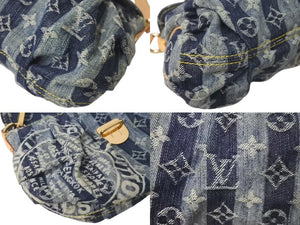 LOUIS VUITTON ルイヴィトン ミニプリーティ レイエ ショルダーバッグ M95333 モノグラムデニム ブルー 美品 中古 4c073374