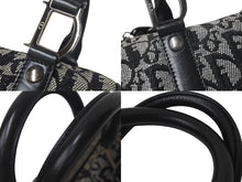 画像をギャラリービューアに読み込む, Christian Dior クリスチャンディオール トロッター 20cm ミニハンドバッグ PZ0022 イタリア製 ブラック シルバー金具 美品 中古 4c073379
