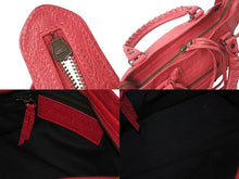 Load image into Gallery viewer, BALENCIAGA バレンシアガ クラシック ミニ シティ 2WAY ハンドバッグ レッド レザー 300295 ショルダーバッグ 美品 中古 4c073383