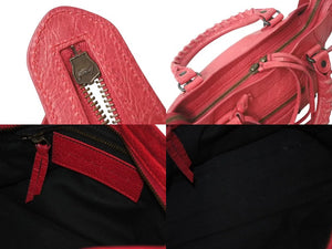 BALENCIAGA バレンシアガ クラシック ミニ シティ 2WAY ハンドバッグ レッド レザー 300295 ショルダーバッグ 美品 中古 4c073383