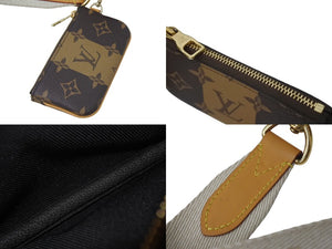 新品同様 LOUIS VUITTON ルイヴィトン × NIGO モノグラムストライプ トリオメッセンジャー ショルダーバッグ M45965 中古 4c073386