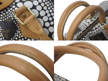 Load image into Gallery viewer, LOUIS VUITTON ルイヴィトン スピーディ ブロン 草間彌生 ハンドバッグ モノグラムタウン M40690 ブラウン ホワイト 美品 中古 4c073387