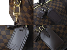 Load image into Gallery viewer, 極美品 LOUISVUITTON ルイヴィトン ボストンバッグ N41414 キーポルバンドリエール55 ダミエエベヌ ゴールド金具 中古 4c073391