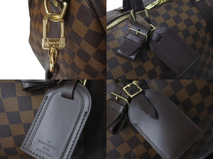 極美品 LOUISVUITTON ルイヴィトン ボストンバッグ N41414 キーポルバンドリエール55 ダミエエベヌ ゴールド金具 中古 4c073391