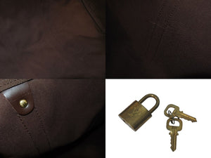 極美品 LOUISVUITTON ルイヴィトン ボストンバッグ N41414 キーポルバンドリエール55 ダミエエベヌ ゴールド金具 中古 4c073391