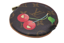 Load image into Gallery viewer, 極美品 LOUIS VUITTON ルイヴィトン ポルトモネ ロン コインケース M95043 モノグラム チェリー 村上隆 ゴールド金具 中古 4c073395
