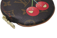 Load image into Gallery viewer, 極美品 LOUIS VUITTON ルイヴィトン ポルトモネ ロン コインケース M95043 モノグラム チェリー 村上隆 ゴールド金具 中古 4c073395