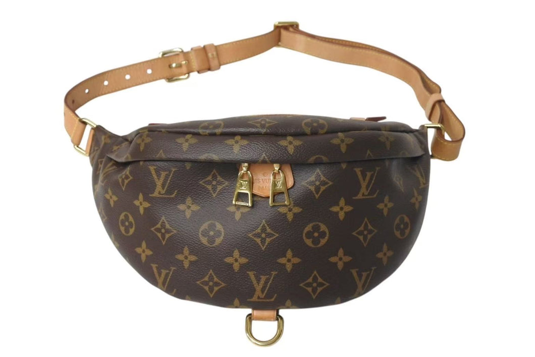 LOUIS VUITTON ルイヴィトン ボディバッグ M43644 バムバッグ ブラウン モノグラムキャンバス 美品 中古 4c073398