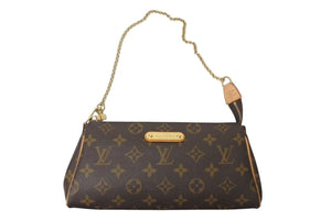 LOUIS VUITTON ルイヴィトン エヴァ ワンショルダーバッグ M95567 モノグラム ブラウン ゴールド金具 美品 中古 4c073408