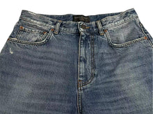 Load image into Gallery viewer, 極美品 BALENCIAGA バレンシアガ LOOSE FIT JEANS ルーズフィットジーンズ 736540 サイズXS インディゴブルー ダメージ加工 中古 4c073409