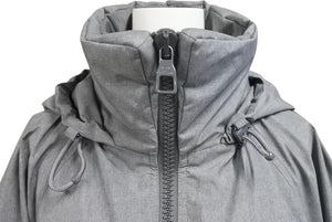 新品同様 LOUIS VUITTON ルイヴィトン 19AW ウィズ フラッグ パッチ ウィンドブレーカー フルジップ ジャケット グレー RM192 PUO HHB99W サイズ52 中古 4c073416