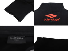Load image into Gallery viewer, 極美品 BALENCIAGA バレンシアガ LEAGUE リーグ 長袖Tシャツ 767879 サイズL ブラック コットン マルチプリント 23SS 中古 4c073422