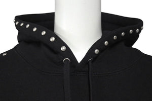 極美品 SUPREME シュプリーム Studded Hooded Sweatshirt スタッズ フーデッド スウェットシャツ ブラック L 中古 4c073425
