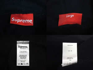 極美品 SUPREME シュプリーム Studded Hooded Sweatshirt スタッズ フーデッド スウェットシャツ ブラック L 中古 4c073425