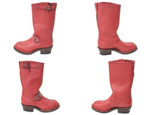 Load image into Gallery viewer, 極美品 CHROME HEARTS クロムハーツ エンジニアブーツ WESCOコラボ ガンスリンガー サイズS レッド 中古 4c073430