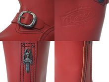 Load image into Gallery viewer, 極美品 CHROME HEARTS クロムハーツ エンジニアブーツ WESCOコラボ ガンスリンガー サイズS レッド 中古 4c073430