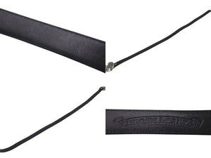 CHROME HEARTS クロムハーツ ハート モチーフ レザーベルト サイズ30 1995 サイズ36 sterling刻印 レザー 美品 中古 4c073431