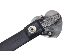 CHROME HEARTS クロムハーツ ハート モチーフ レザーベルト サイズ30 1995 サイズ36 sterling刻印 レザー 美品 中古 4c073431
