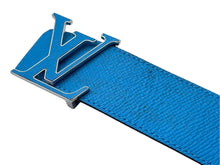 Load image into Gallery viewer, LOUIS VUITTON ルイヴィトン サンチュールLV ベルト リバーシブル サンプル M0264 モノグラムキャンバス ブルー 美品 中古 4c073433
