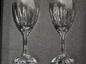 極美品 CHROME HEARTS × BACCARAT クロムハーツ × バカラ ワイングラス ２個セット クロステール クリスタル コレクション 中古 4c073435