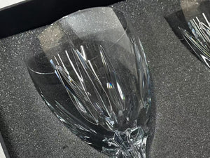 極美品 CHROME HEARTS × BACCARAT クロムハーツ × バカラ ワイングラス ２個セット クロステール クリスタル コレクション 中古 4c073435