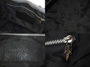 CHROME HEARTS クロムハーツ トートバッグ FS BSフレア パッチ グレー スエードレザー 美品 中古 4c073436