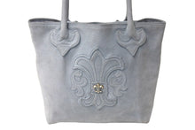 Load image into Gallery viewer, CHROME HEARTS クロムハーツ トートバッグ FS BSフレア パッチ グレー スエードレザー 美品 中古 4c073436