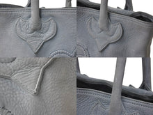 Load image into Gallery viewer, CHROME HEARTS クロムハーツ トートバッグ FS BSフレア パッチ グレー スエードレザー 美品 中古 4c073436