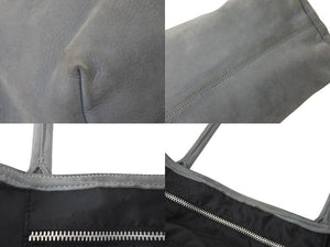 CHROME HEARTS クロムハーツ トートバッグ FS BSフレア パッチ グレー スエードレザー 美品 中古 4c073436