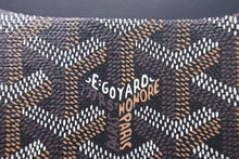 Load image into Gallery viewer, 新品未使用品 GOYARD ゴヤール サンシュルピス カードケース キャンバス レザー ブラック 中古 4c073440